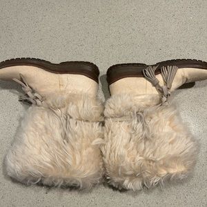 Real sheep fur boots